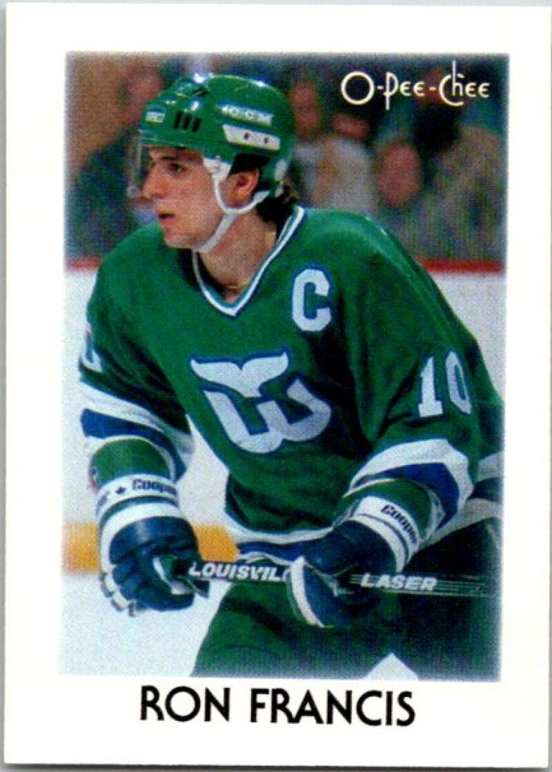 1987-88 O-Pee-Chee Minis #10 Ron Francis Hartford Whalers V84188 Image 1