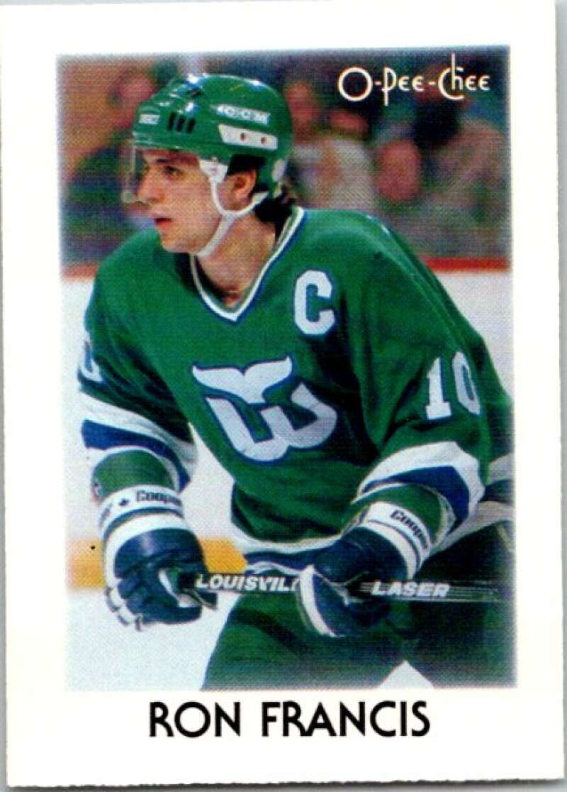 1987-88 O-Pee-Chee Minis #10 Ron Francis Hartford Whalers V84189 Image 1
