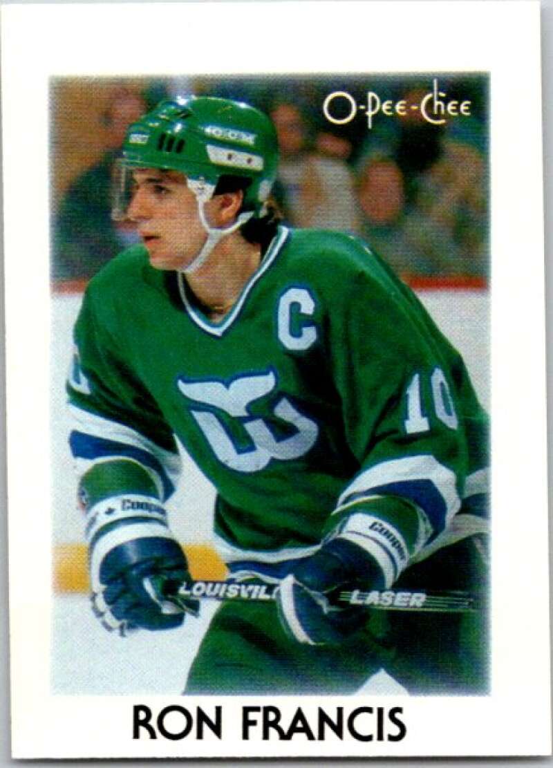 1987-88 O-Pee-Chee Minis #10 Ron Francis Hartford Whalers V84192 Image 1