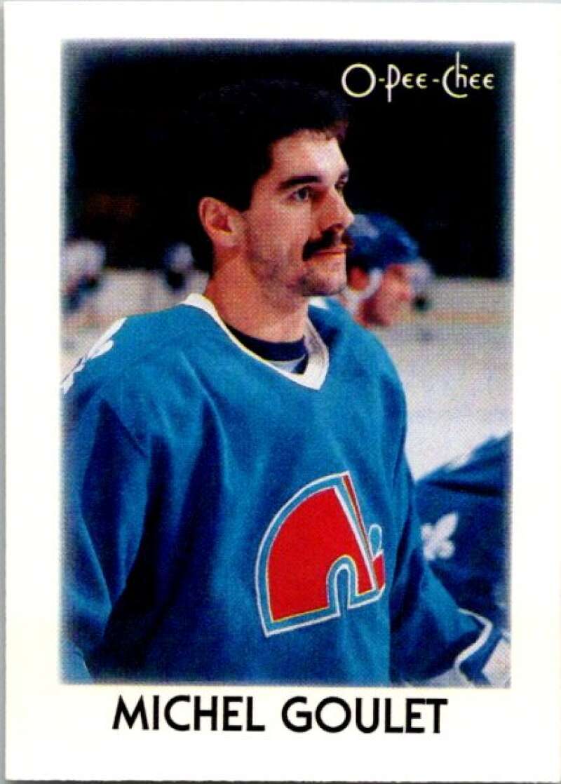 1987-88 O-Pee-Chee Minis #12 Michel Goulet Quebec Nordiques V84199 Image 1