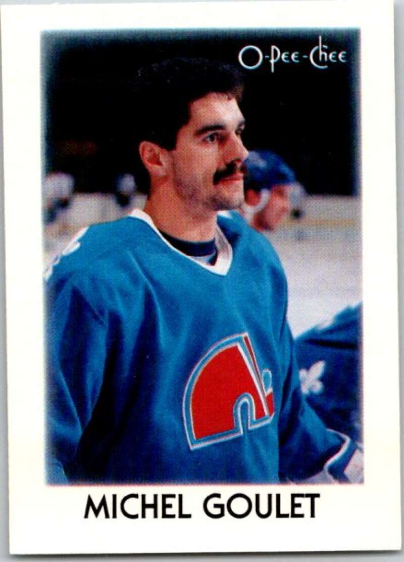 1987-88 O-Pee-Chee Minis #12 Michel Goulet Quebec Nordiques V84201 Image 1