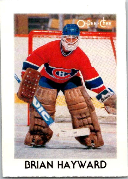 1987-88 O-Pee-Chee Minis #15 Brian Hayward  Montreal Canadiens  V84214 Image 1