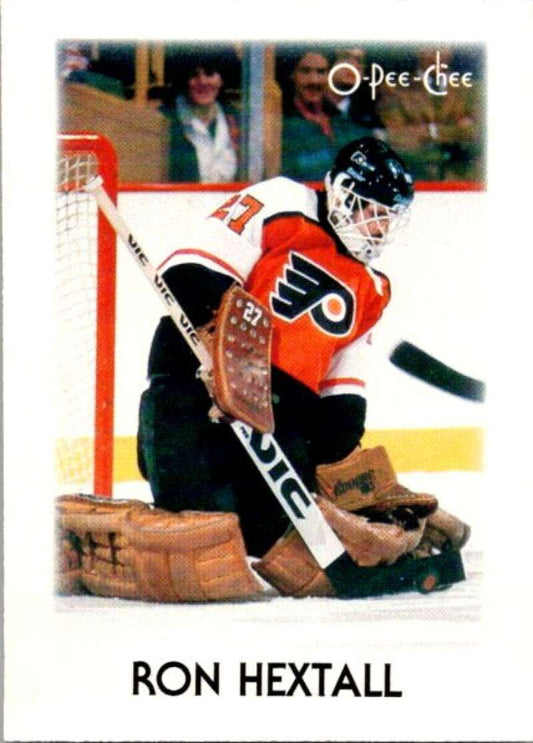 1987-88 O-Pee-Chee Minis #16 Ron Hextall  Philadelphia Flyers  V84219 Image 1