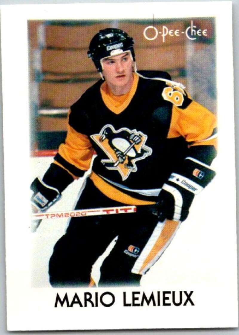1987-88 O-Pee-Chee Minis #23 Mario Lemieux Pittsburgh Penguins V84249 Image 1