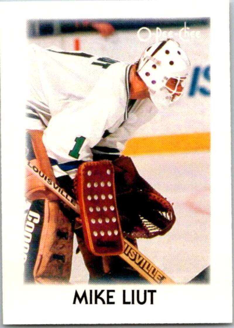 1987-88 O-Pee-Chee Minis #24 Mike Liut Hartford Whalers V84252 Image 1
