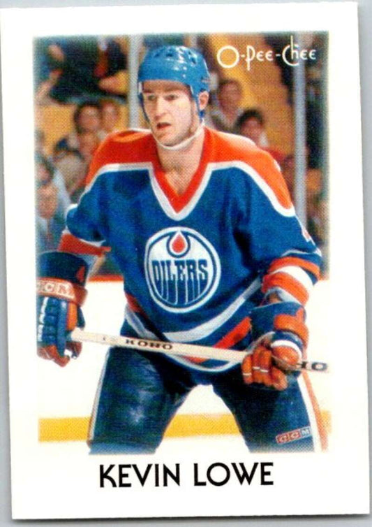 1987-88 O-Pee-Chee Minis #25 Kevin Lowe  Edmonton Oilers  V84259 Image 1