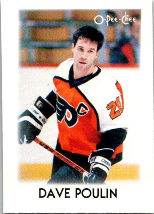 1987-88 O-Pee-Chee Minis #32 Dave Poulin  Philadelphia Flyers  V84297 Image 1