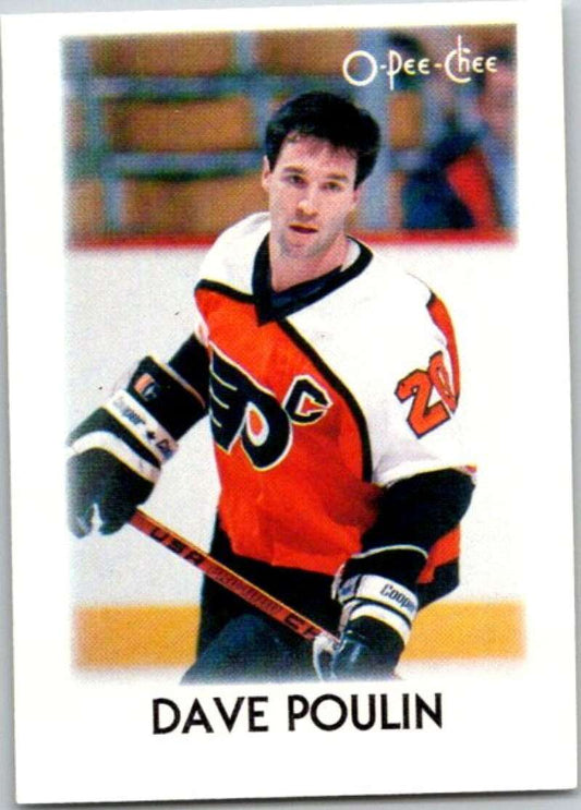1987-88 O-Pee-Chee Minis #32 Dave Poulin  Philadelphia Flyers  V84299 Image 1