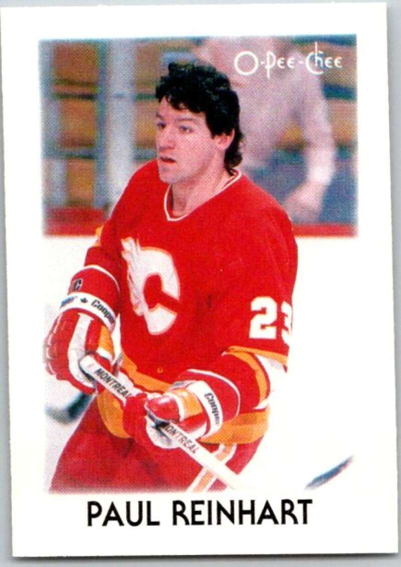 1987-88 O-Pee-Chee Minis #34 Paul Reinhart Calgary Flames V84313 Image 1