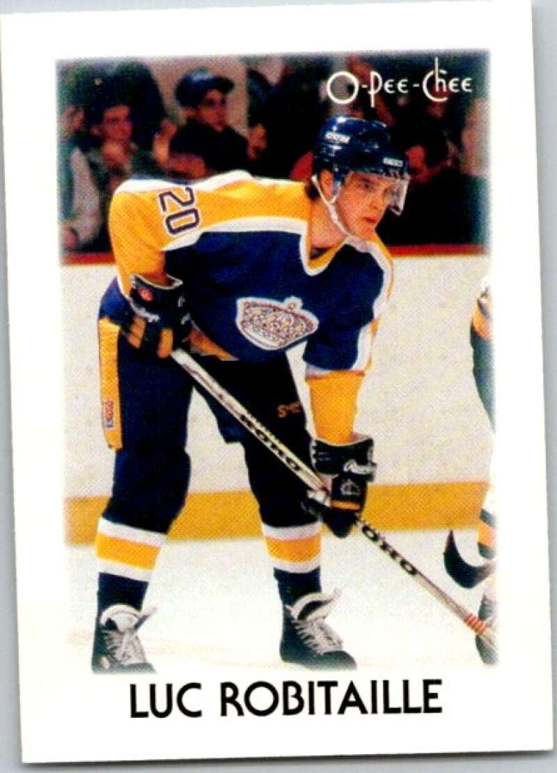 1987-88 O-Pee-Chee Minis #35 Luc Robitaille Los Angeles Kings V84316 Image 1