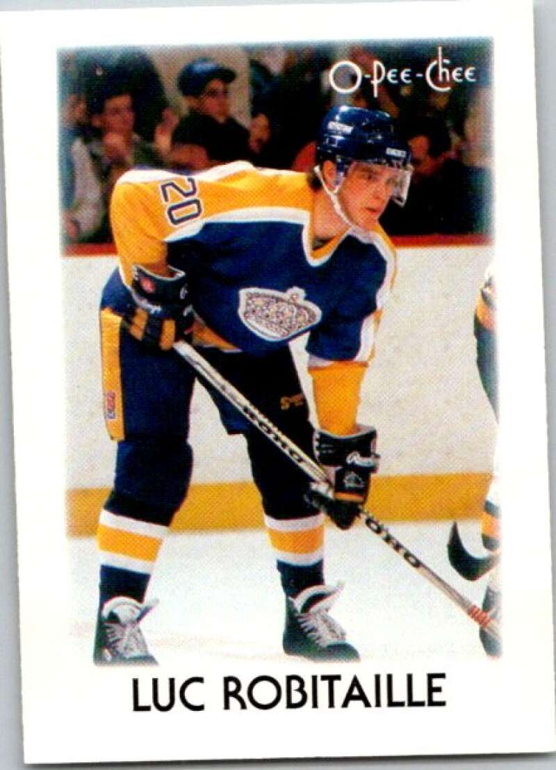 1987-88 O-Pee-Chee Minis #35 Luc Robitaille Los Angeles Kings V84318 Image 1