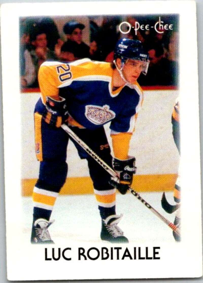 1987-88 O-Pee-Chee Minis #35 Luc Robitaille Los Angeles Kings V84319 Image 1