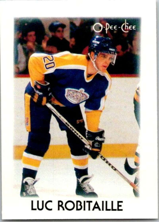 1987-88 O-Pee-Chee Minis #35 Luc Robitaille  Los Angeles Kings  V84320 Image 1