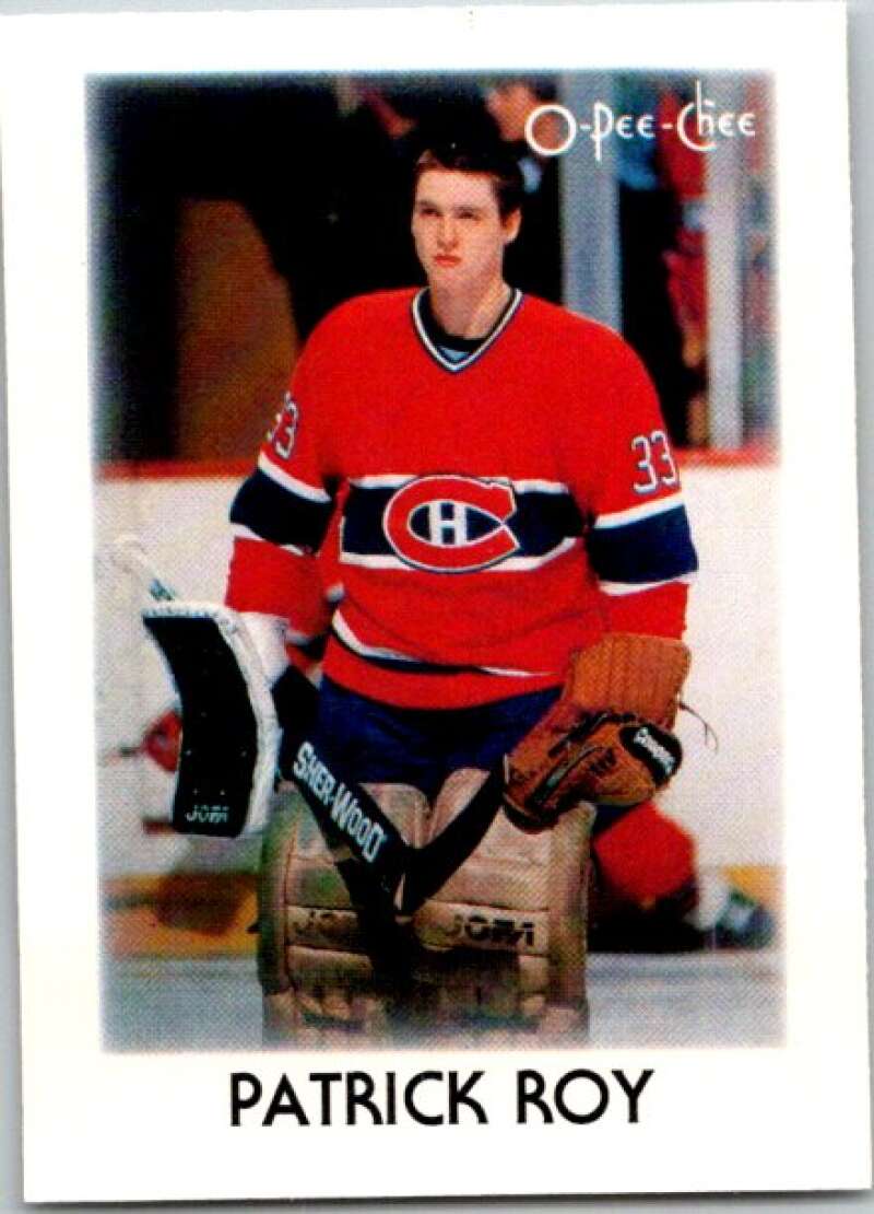 1987-88 O-Pee-Chee Minis #36 Patrick Roy Montreal Canadiens V84321 Image 1