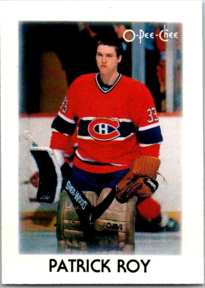 1987-88 O-Pee-Chee Minis #36 Patrick Roy Montreal Canadiens V84322 Image 1