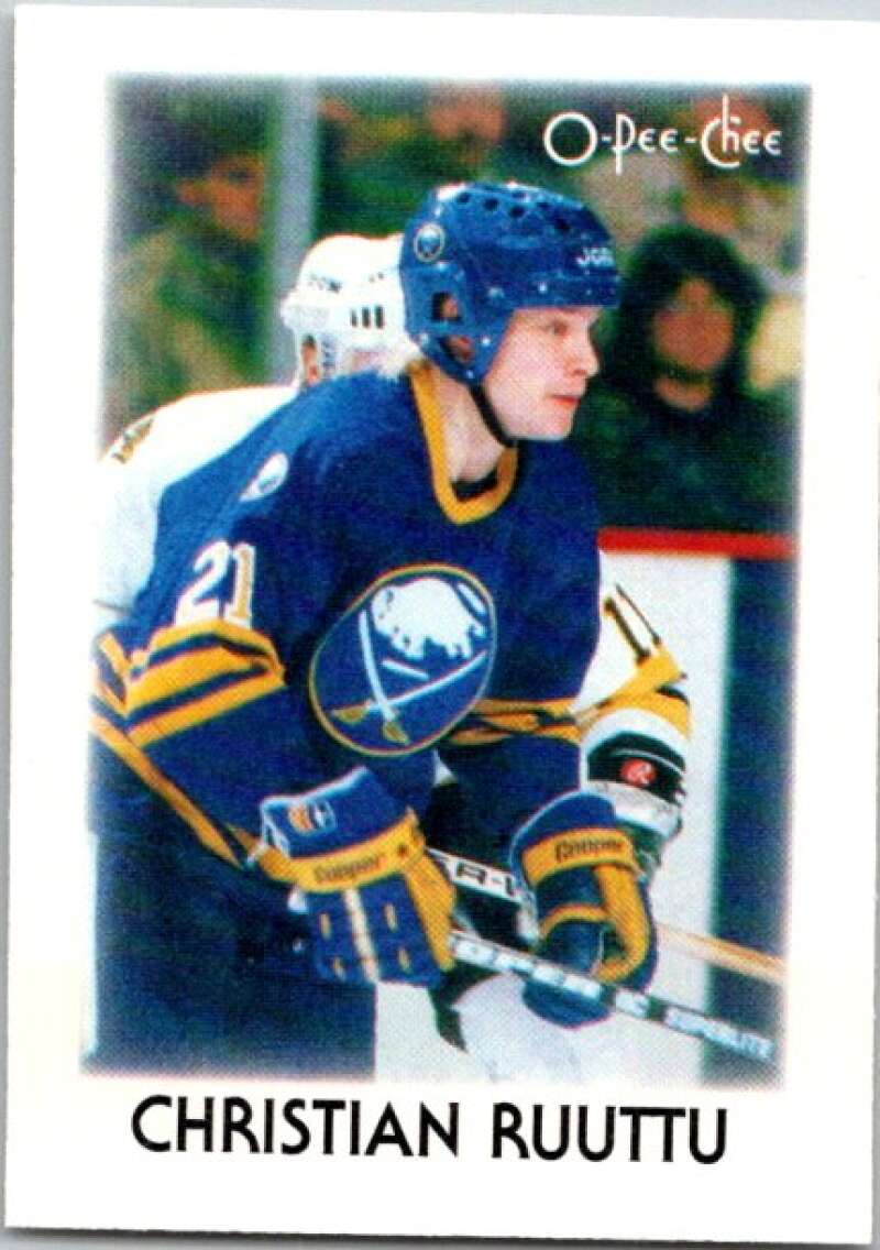 1987-88 O-Pee-Chee Minis #37 Christian Ruuttu Buffalo Sabres V84324 Image 1
