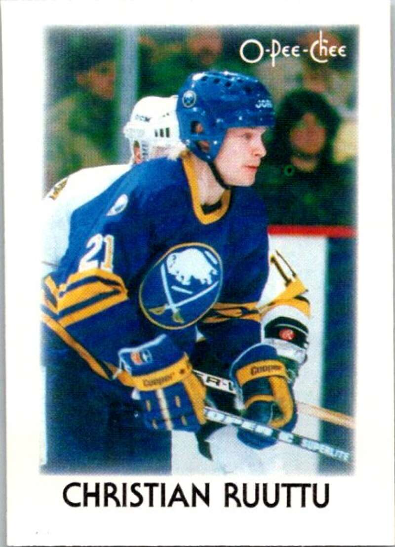 1987-88 O-Pee-Chee Minis #37 Christian Ruuttu Buffalo Sabres V84325 Image 1