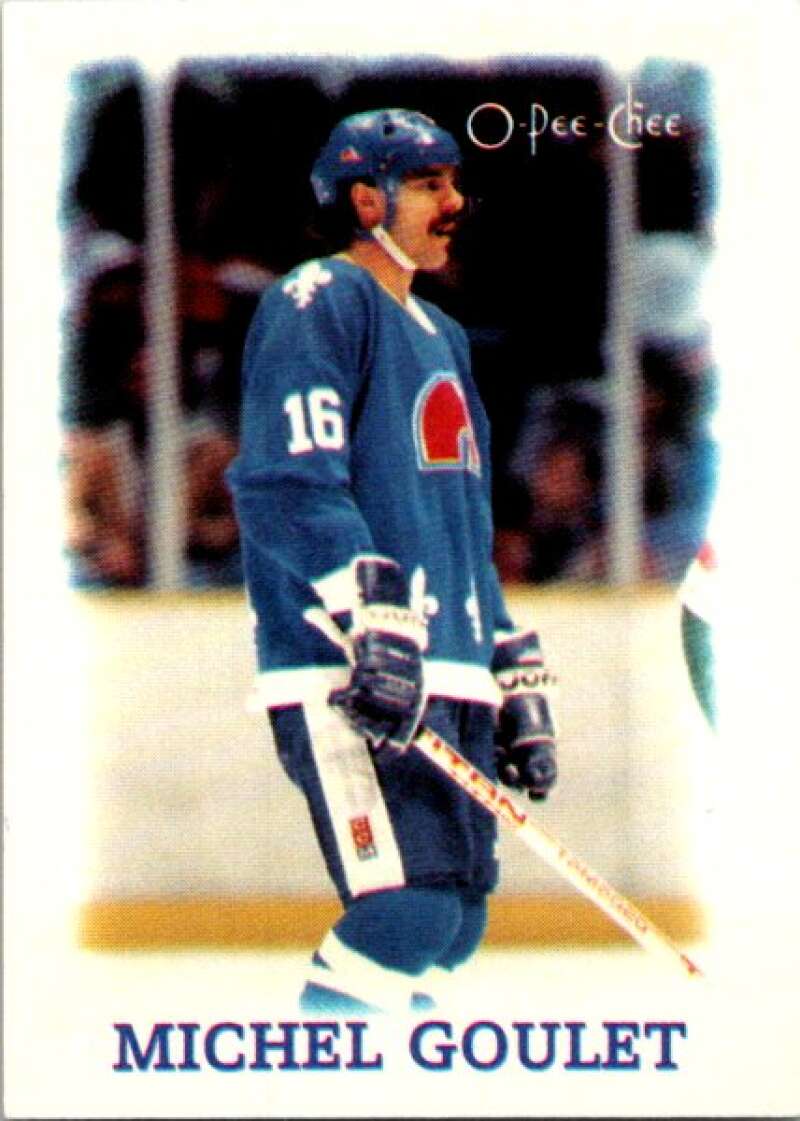 1988-89 O-Pee-Chee Minis #10 Michel Goulet Quebec Nordiques V84380 Image 1
