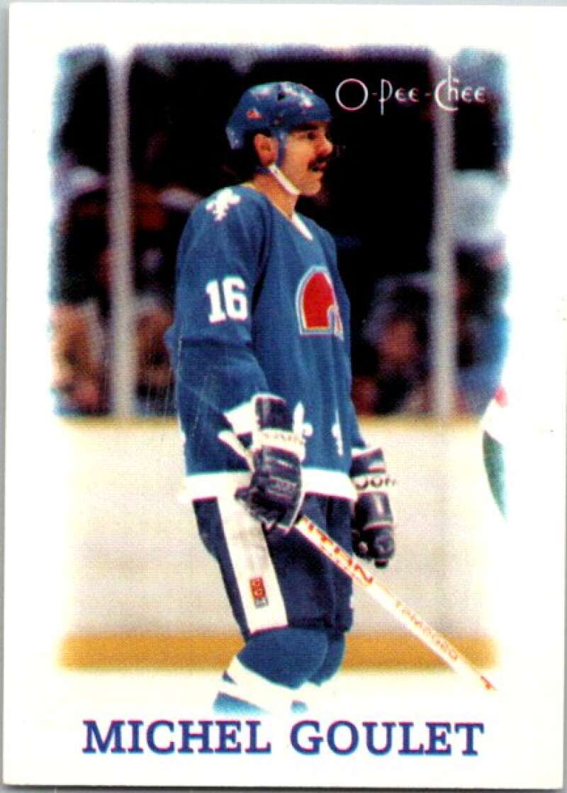 1988-89 O-Pee-Chee Minis #10 Michel Goulet Quebec Nordiques V84381 Image 1