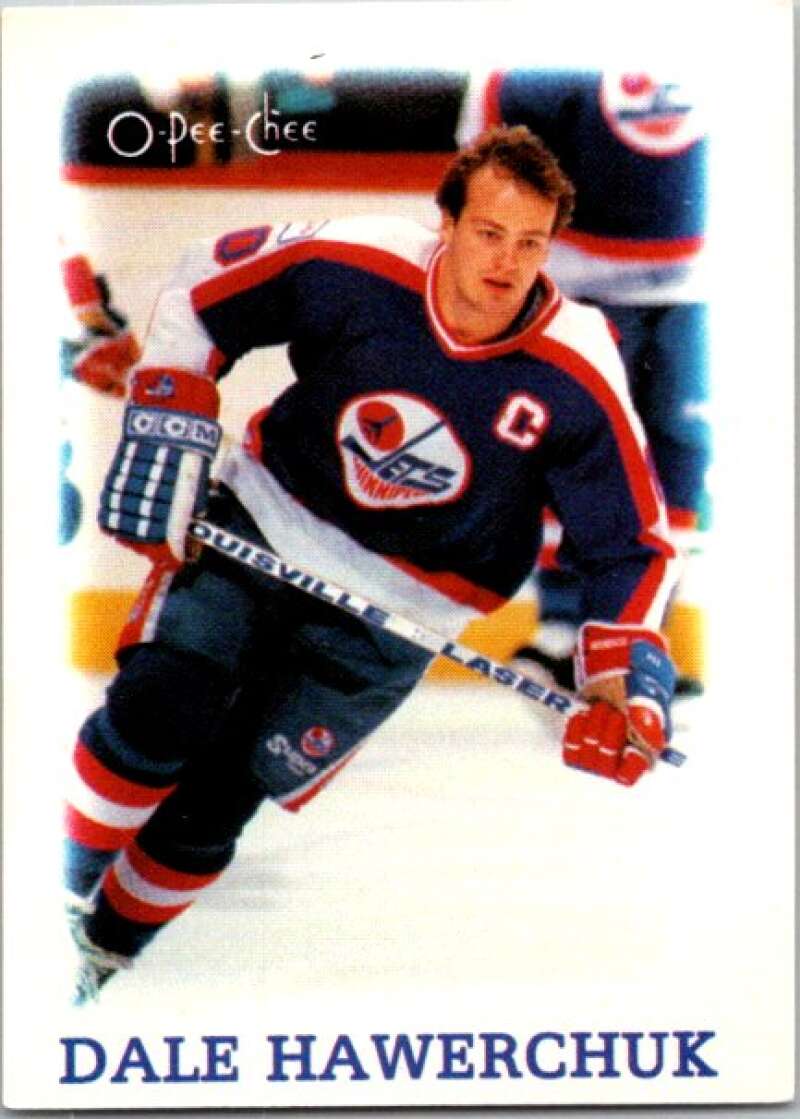 1988-89 O-Pee-Chee Minis #12 Dale Hawerchuk Winnipeg Jets V84383 Image 1