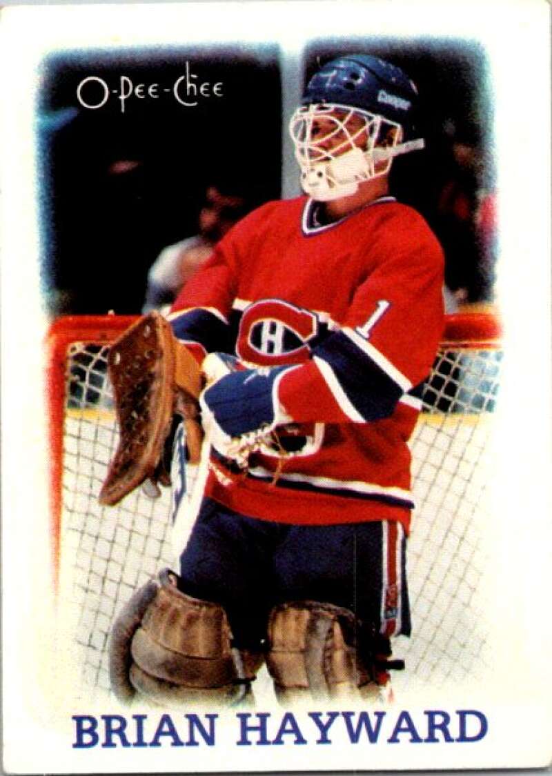 1988-89 O-Pee-Chee Minis #13 Brian Hayward Montreal Canadiens V84385 Image 1