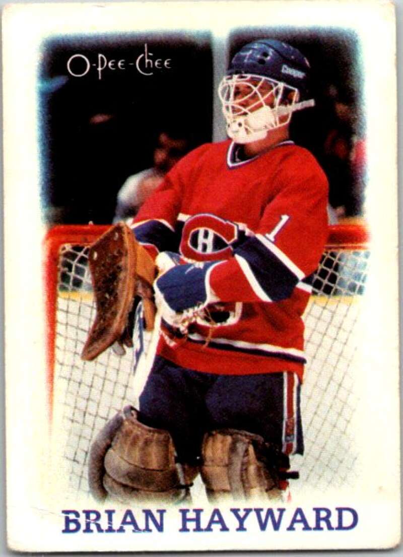 1988-89 O-Pee-Chee Minis #13 Brian Hayward Montreal Canadiens V84387 Image 1