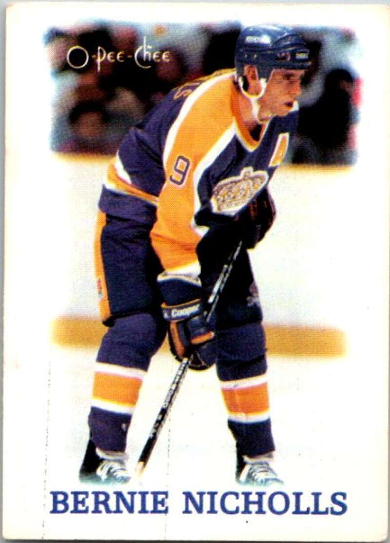 1988-89 O-Pee-Chee Minis #28 Bernie Nicholls Los Angeles Kings V84435 Image 1