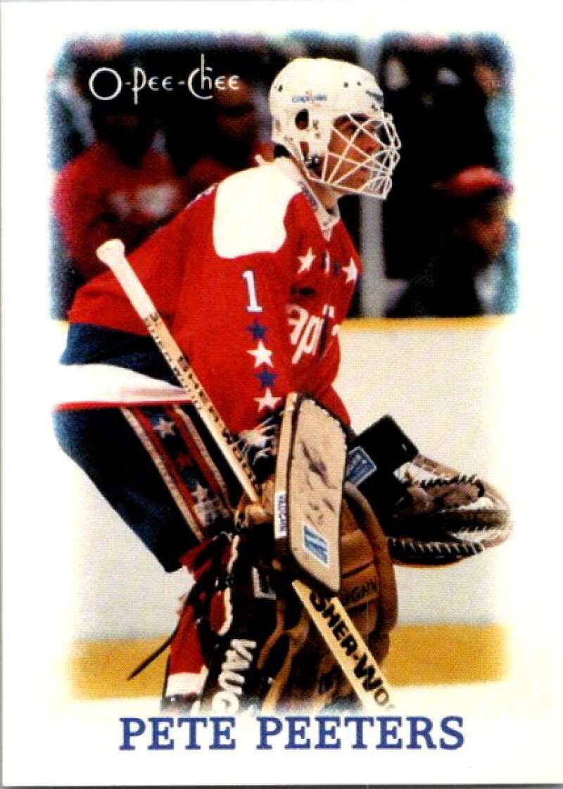 1988-89 O-Pee-Chee Minis #30 Pete Peeters Washington Capitals V84440 Image 1