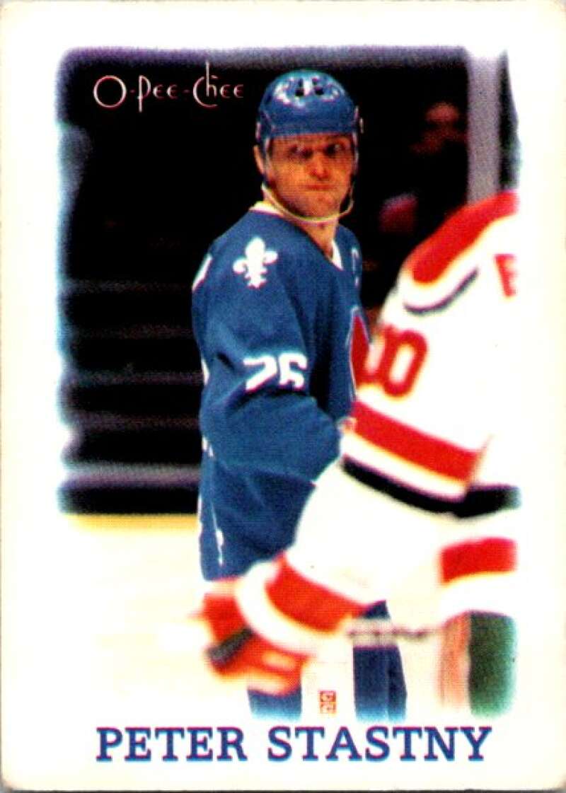 1988-89 O-Pee-Chee Minis #37 Peter Stastny Quebec Nordiques V84457 Image 1