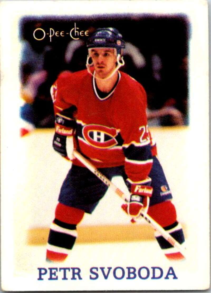1988-89 O-Pee-Chee Minis #41 Petr Svoboda Montreal Canadiens V84469 Image 1