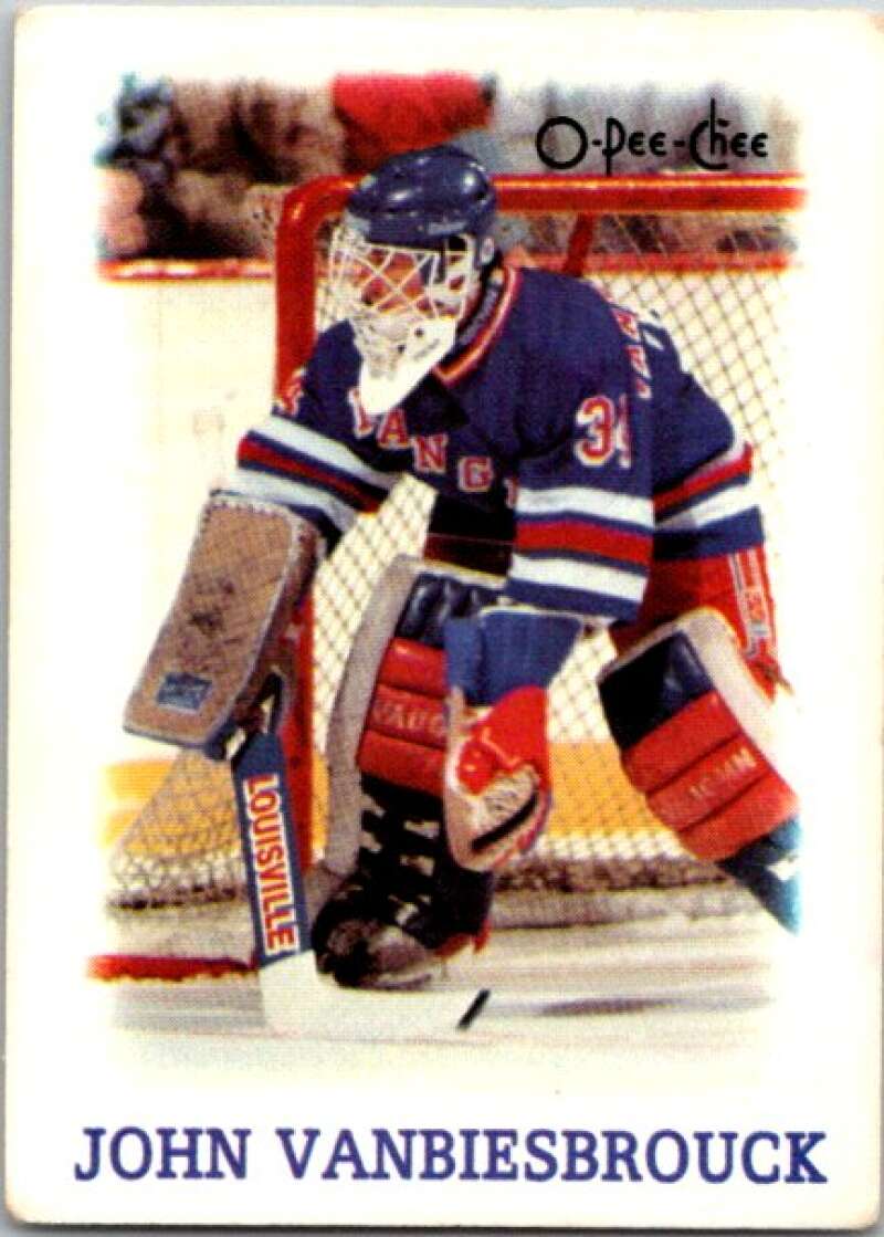 1988-89 O-Pee-Chee Minis #42 John Vanbiesbrouck New York Rangers V84470 Image 1