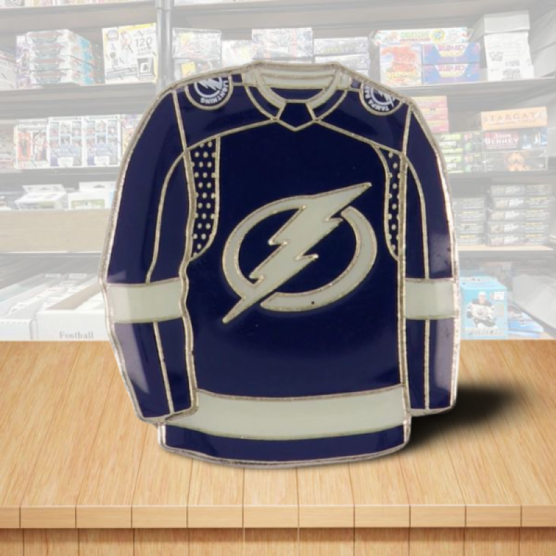Tampa Bay Lightning Jersey Home Hockey Pin - Butterfly Clutch Backing Image 1