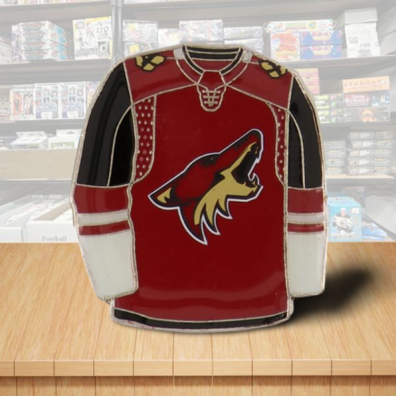 Arizona Coyotes Jersey Home Hockey Pin - Butterfly Clutch Backing Image 1