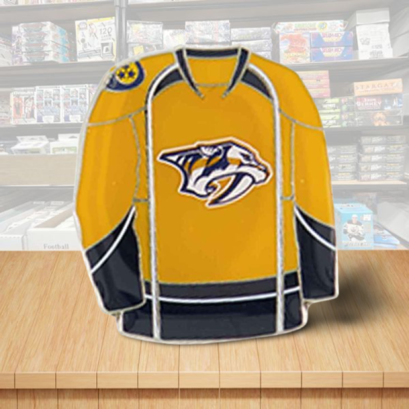 Nashville Predators Jersey Home Hockey Pin - Butterfly Clutch Backing Image 1