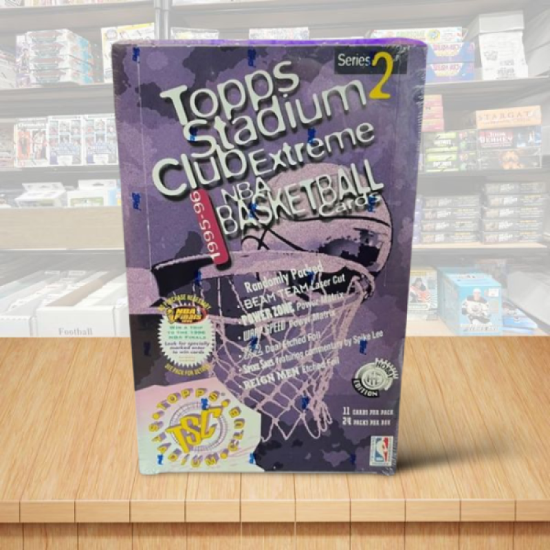 1995-96 Topps Stadium Club Extreme Series 2 Basketball Sealed Box - 24 Packs Image 1