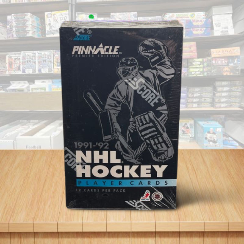 1991-92 Score Pinnacle Premier Edition Hockey Hobby Box - 36 Packs Per Box Image 1