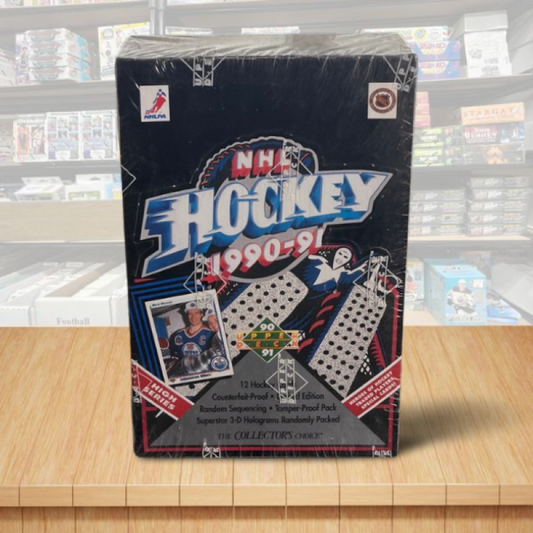 1990-91 Upper Deck High Series Hockey Hobby Sealed Box - 36 Packs Per Box Image 1