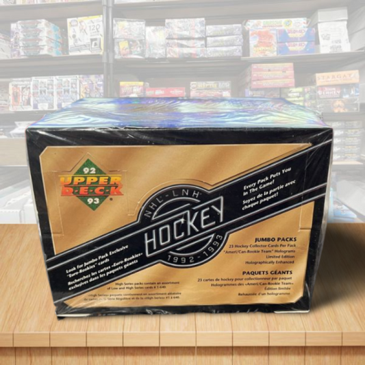 1992-93 Upper Deck High Series Hockey Hobby JUMBO Box - 23 Cards Per Pack Image 1