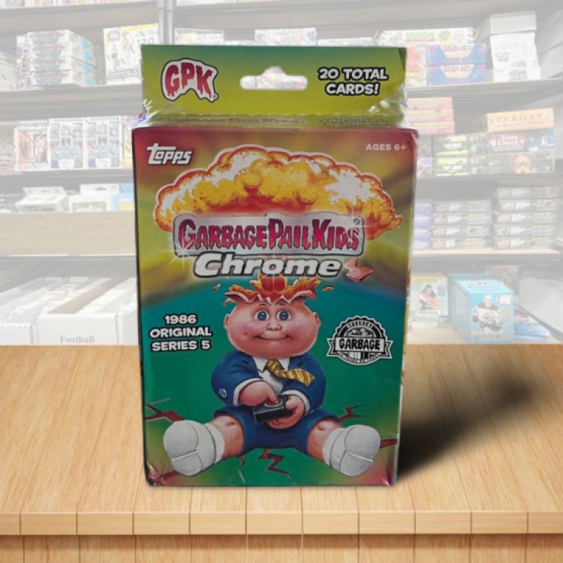 2022 Topps Chrome Garbage Pail Kids Chrome Series 5 Factory Sealed Hanger Box Image 1
