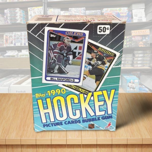 1990-91 Topps Hockey Hobby Wax Box - 36 Packs Per Box Image 1