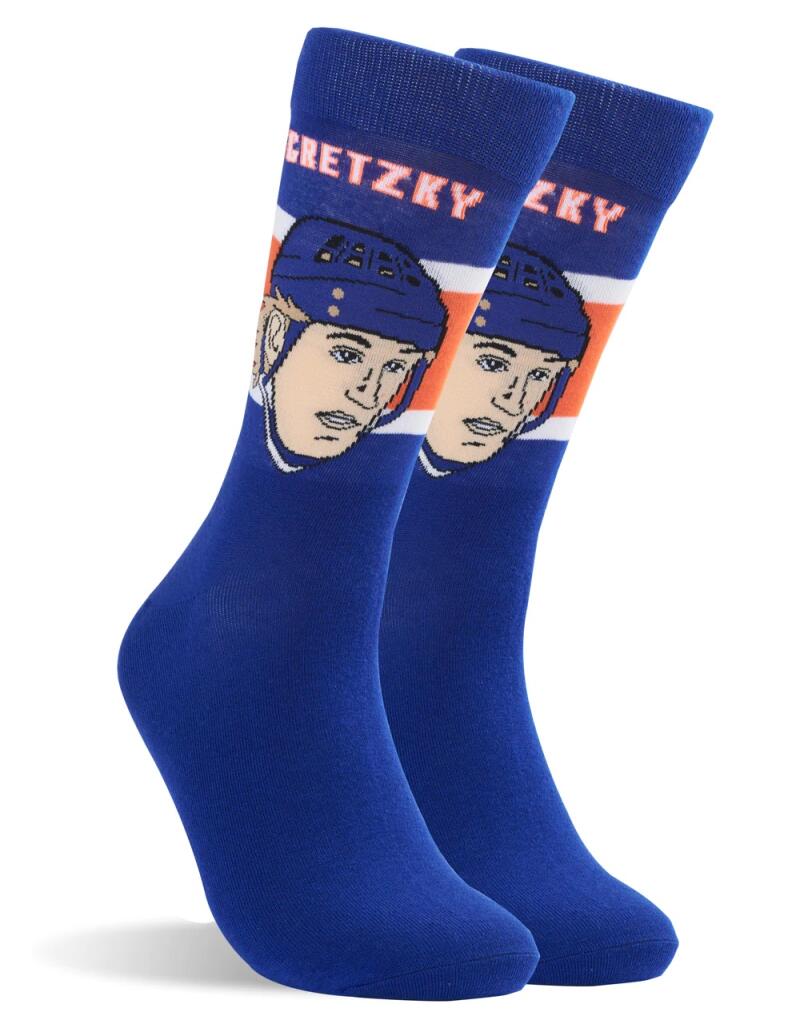 Wayne Gretzky Edmonton Oilers Official Major League Socks New in Package Image 1