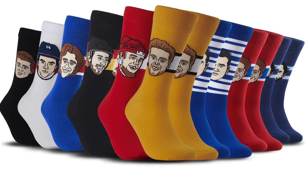 Rocket Richard Montreal Canadiens Official Major League Socks New in Package Image 3