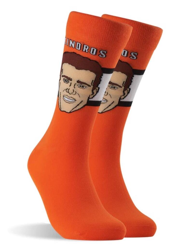 Eric Lindros Philadelphia Flyers Official Major League Socks New in Package Image 1