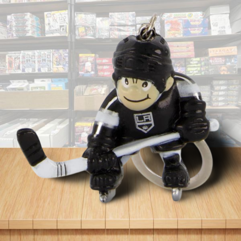 Los Angeles Kings Player Figure Keychain - Hard PVC - Snap Hook Closure Image 1