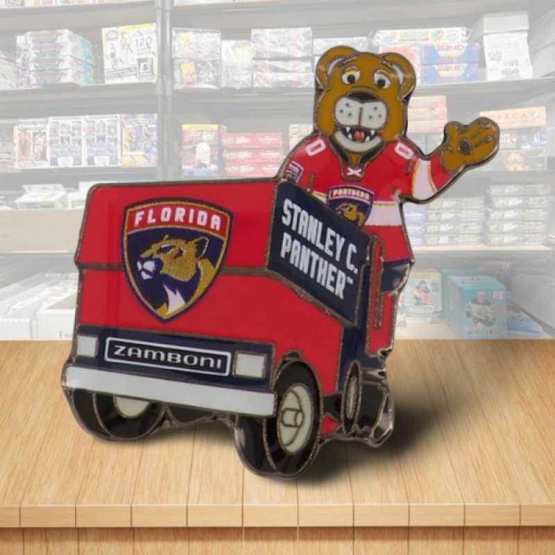 Florida Panthers Mascot Zamboni NHL Hockey Pin - Butterfly Clutch Backing Image 1
