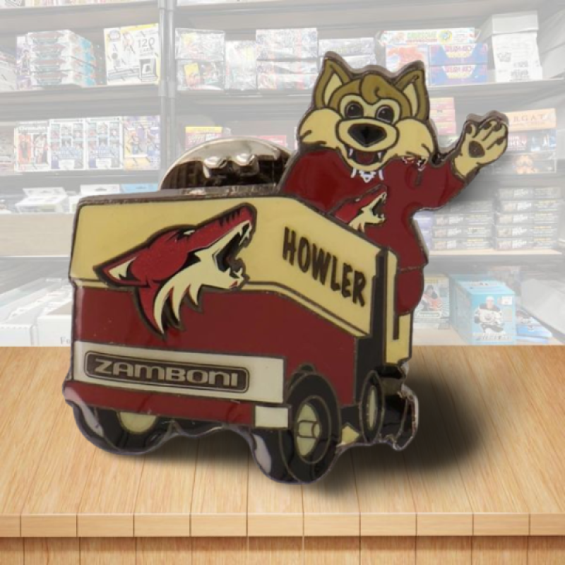 Arizona Coyotes Mascot Zamboni NHL Hockey Pin - Butterfly Clutch Backing Image 1