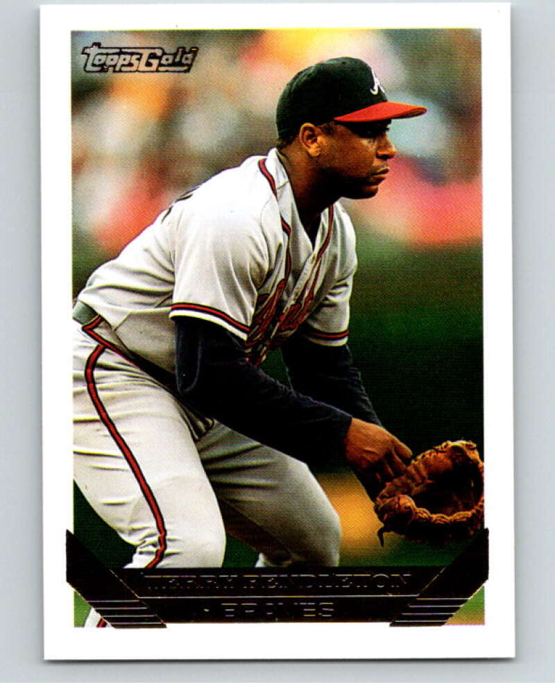 1993 Topps Gold #650 Terry Pendleton Atlanta Braves V84506 Image 1