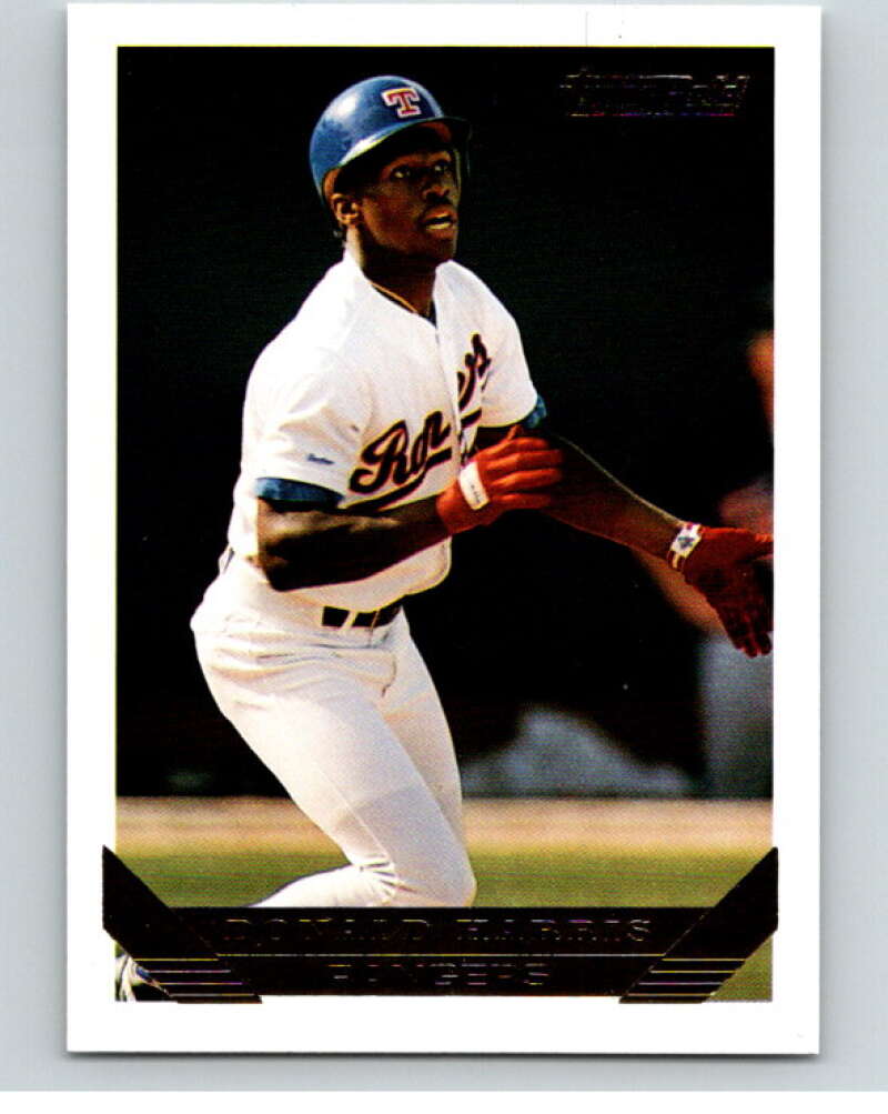 1993 Topps Gold #731 Donald Harris Texas Rangers V84515 Image 1