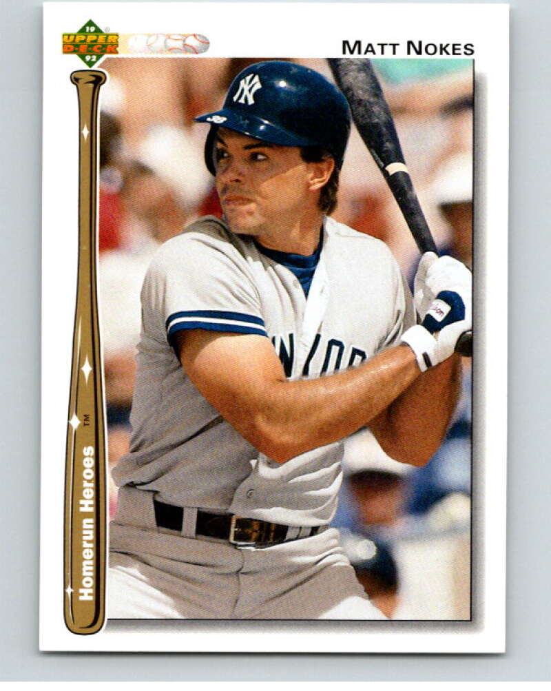 1992 Upper Deck Home Run Heroes #HR22 Matt Nokes V84547 Image 1