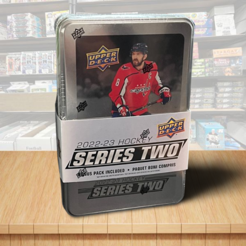 2022-23 Upper Deck Series 2 Hockey Tin Factory Sealed  Image 1